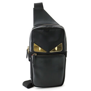 Fendi Body Bag Monster Bugs Monster Eye Leather Black